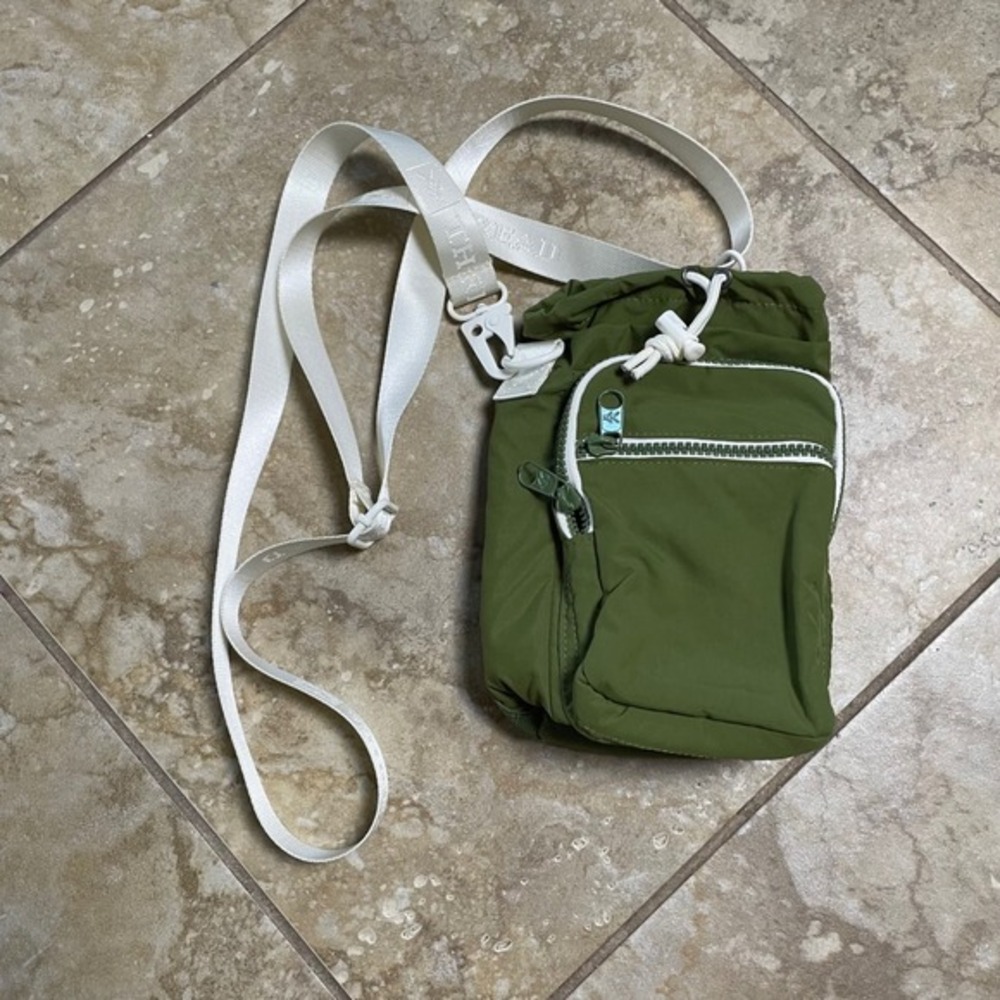 Green Utility Crossbody‎ Bag Travel Pouch Small Messenger Shoulder Purse
